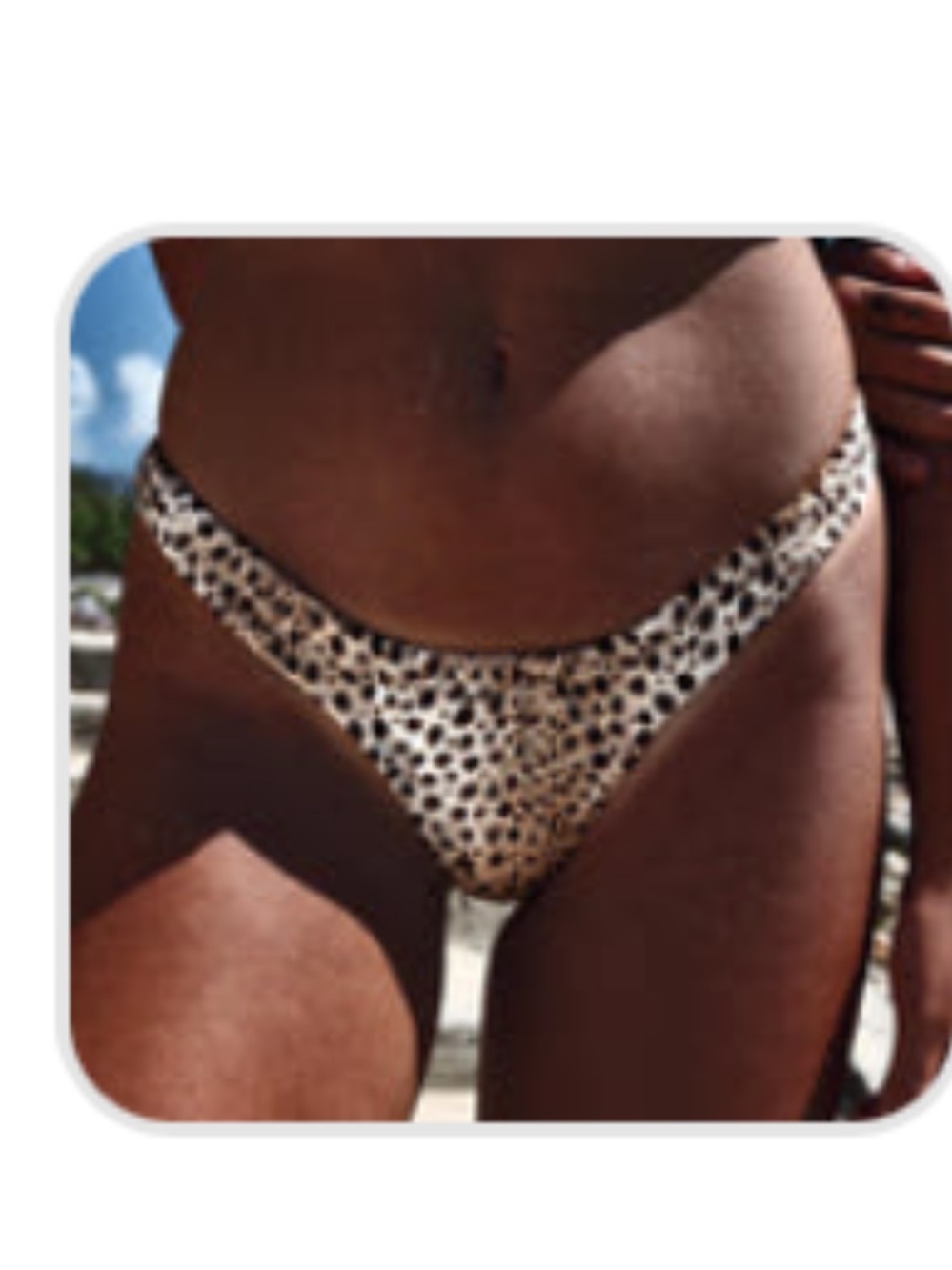 Andi bagus bikini bottom leapard print